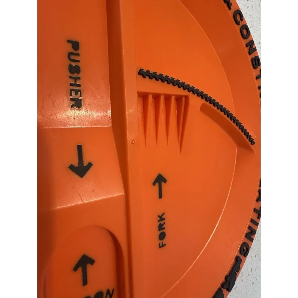 Constructive Eating Construction‎ Zone Plate Only Orange
